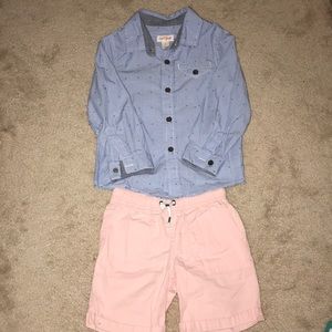 Cat & Jack shirt and shorts